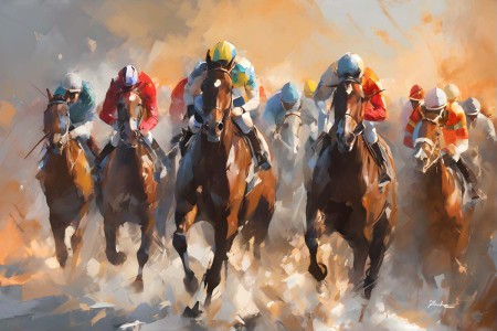 Equestrian Sport Art Print