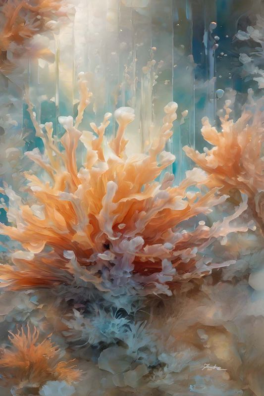 Underwater Coral Reef Painting