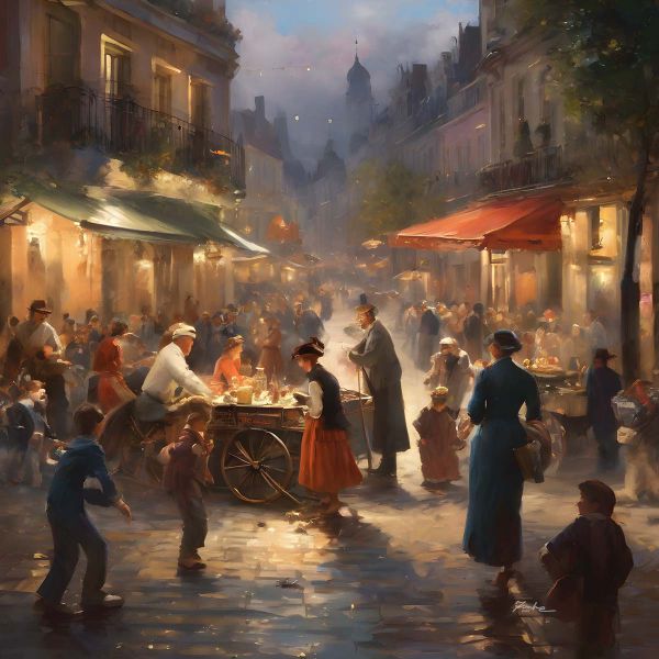 19th Century Family Life Painting