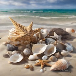 Marine Treasures Canvas