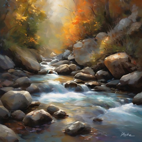 Wild river art