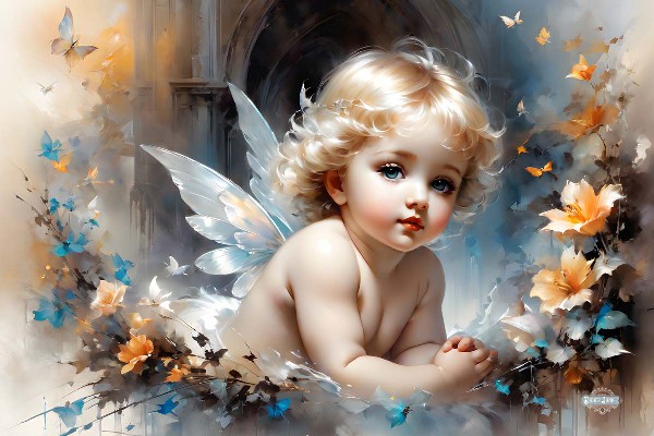 Divine cherubim artwork