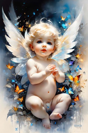 Divine cherubim artwork
