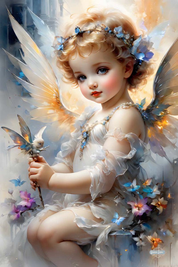 Divine cherubim artwork