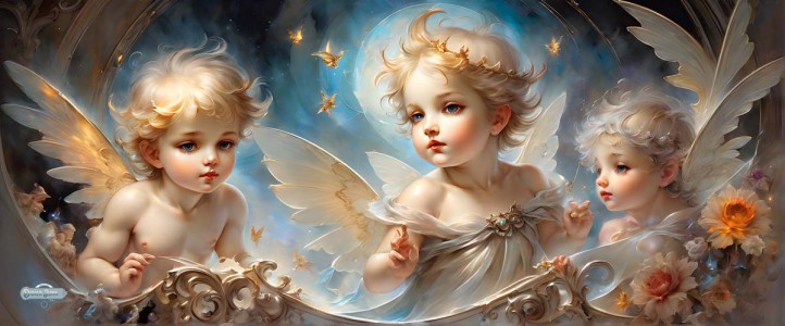 Celestial Beings Painting