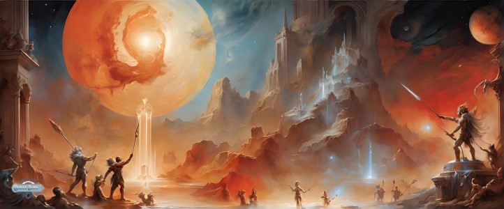 Celestial Beings Painting