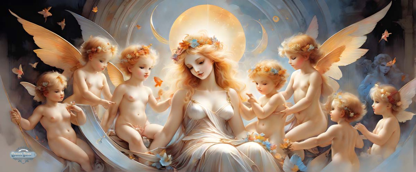 Celestial Beings Painting