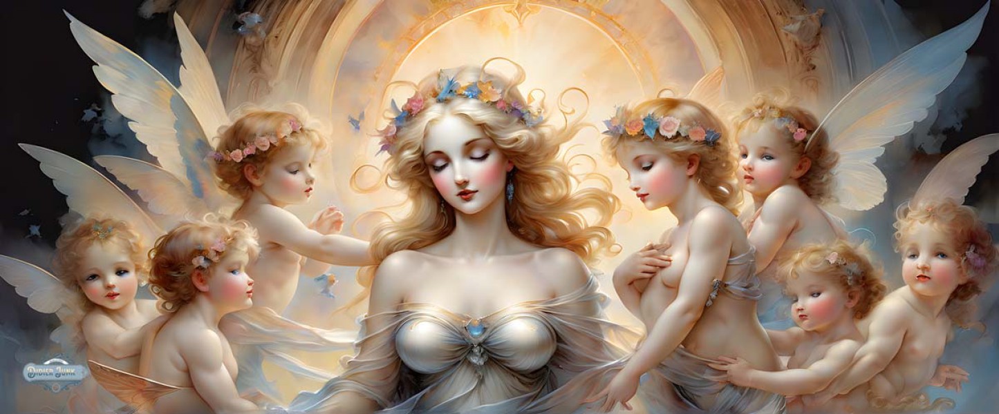 Celestial Beings Painting