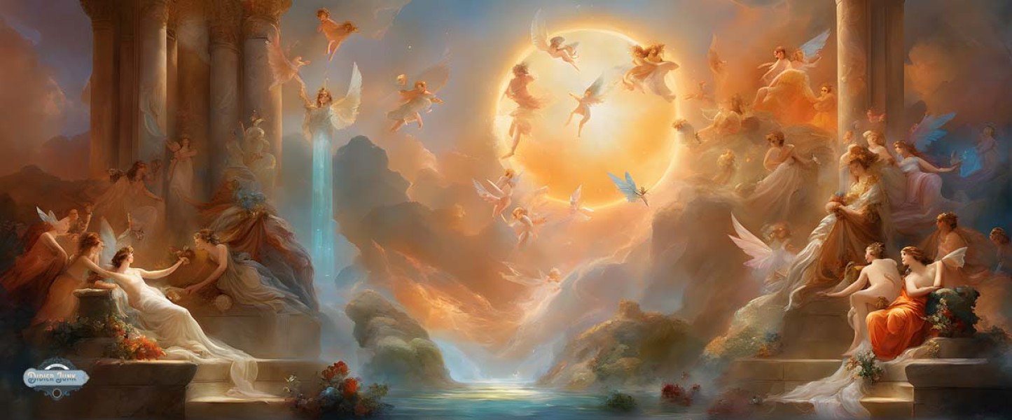 Celestial Beings Painting