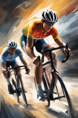Tour de France vertical art