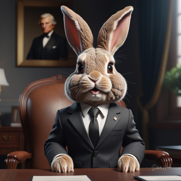 Anthropomorphic Rabbit Society Art