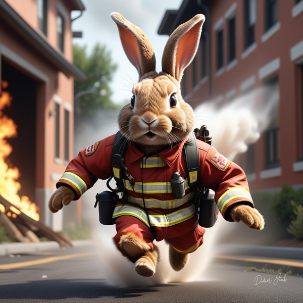 Anthropomorphic Rabbit Society Art