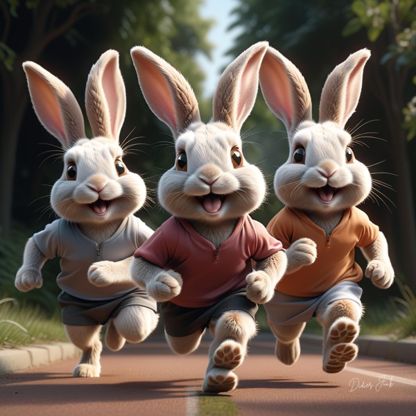 Anthropomorphic Rabbit Society Art
