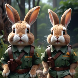 Anthropomorphic Rabbit Society Art