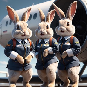Anthropomorphic Rabbit Society Art