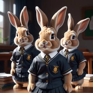 Anthropomorphic Rabbit Society Art