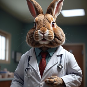 Anthropomorphic Rabbit Society Art