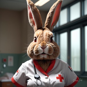Anthropomorphic Rabbit Society Art
