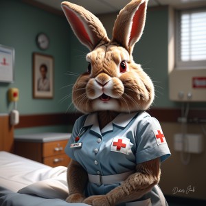 Anthropomorphic Rabbit Society Art