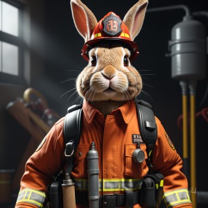 Anthropomorphic Rabbit Society Art