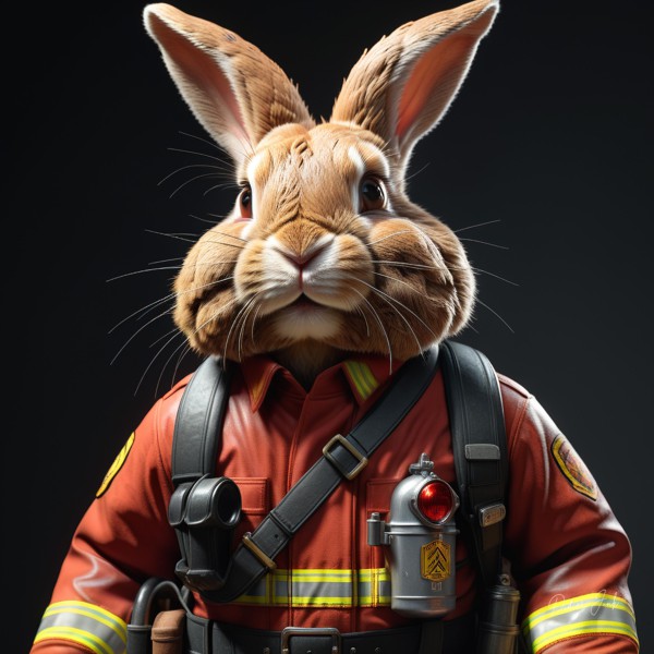 Anthropomorphic Rabbit Society Art