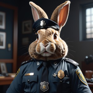 Anthropomorphic Rabbit Society Art